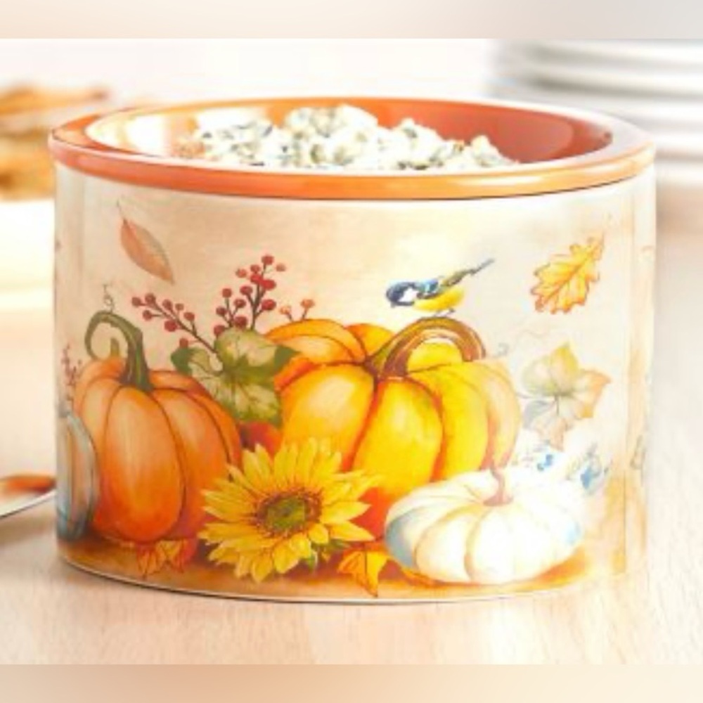 Dip Chiller Set - Harvest Pumpkin design